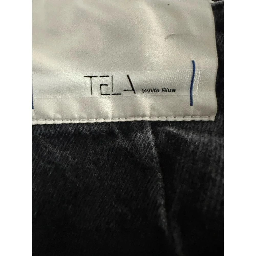 TELA Vintage-wash Black Denim Mom Jeans Baggy Crop Leg Hi-Rise High Waist - XS - Picture 3 of 5